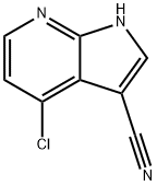 4-氯-1H-吡咯并[2,3-B]吡啶-3-腈 结构式