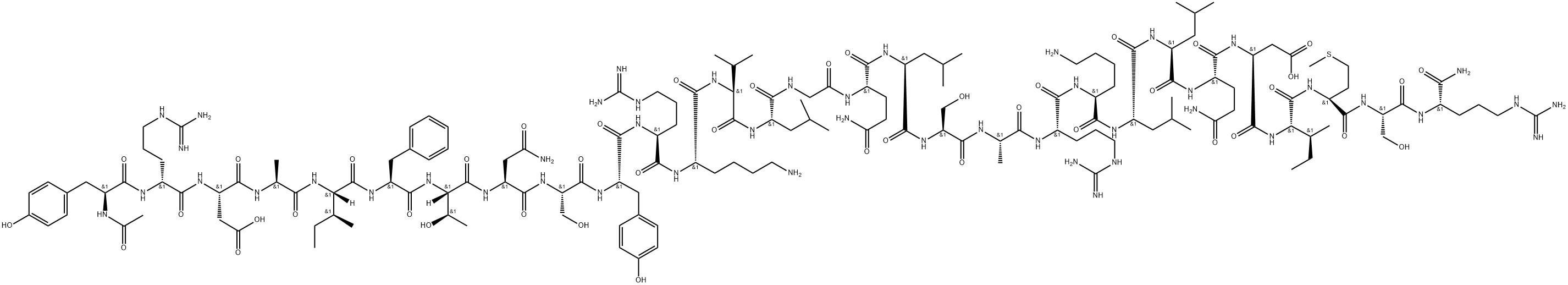 (AC-TYR1,D-ARG2)-GRF (1-29) AMIDE (HUMAN) Struktur