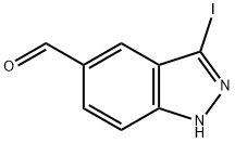 3-碘-1H-吲唑-5-甲醛, 944899-01-8, 结构式