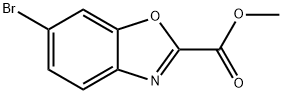 6-溴苯并[D]恶唑-2-甲酸甲酯 结构式