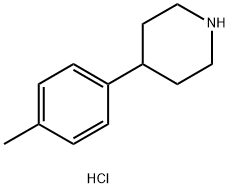 4-(4-甲基苯基)哌啶盐酸盐 结构式