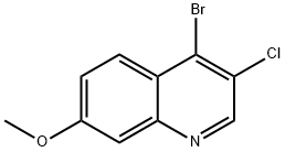 4-溴-3-氯-7-甲氧基喹啉, 1208452-88-3, 结构式