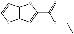 チエノ[3,2-B]チオフェン-2-カルボン酸エチル 化学構造式