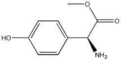 Methyl(2S)-2-amino-2-(4-hydroxyphenyl)acetate Struktur