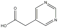 5-Pyrimidine acetic acid Struktur