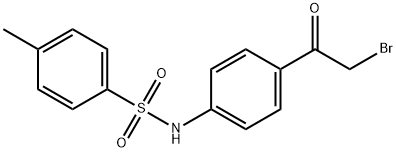 N-(4-(2-溴乙酰基)苯基)-4-甲基苯磺酰胺 结构式
