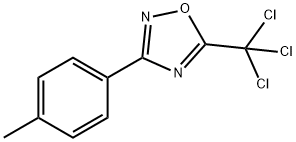 3-(4-甲基苯基)-5-(三氯甲基)-1,2,4-恶二唑, 5373-86-4, 结构式