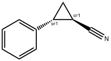 Cyclopropanecarbonitrile, 2-phenyl-, trans- 结构式