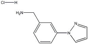 3-(1H-Pyrazol-1-yl)-benzenemethanaminehydrochloride 结构式