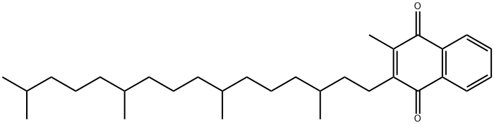 2-Methyl-3-(3,7,11,15-tetramethylhexadecyl)-1,4-naphthalenedione 结构式