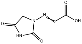 2-[(2,4-Dioxo-1-imidazolidinyl)imino]acetic Acid 结构式
