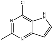 4-氯-2-甲基-5H-吡咯并[3,2-D]嘧啶 结构式