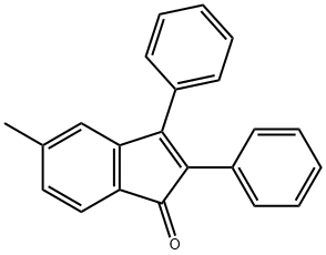 5-甲基-2,3-二苯基-1H-茚-1-酮, 65908-32-9, 结构式