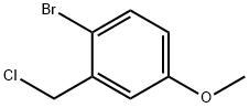 1-bromo-2-(chloromethyl)-4-methoxybenzene 结构式