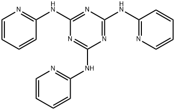 N,N',N''-三-2-吡啶基-1,3,5-三嗪-2,4,6-三胺 结构式