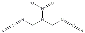 1-Azido-N-(azidomethyl)-N-nitro-methanamine 结构式