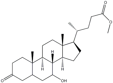 Methyl 7-Hydroxy-3-ketocholanoate 结构式