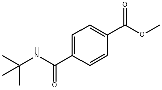4-(叔丁基氨基甲酰基)苯甲酸甲酯, 67852-98-6, 结构式
