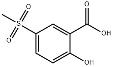 2-Hydroxy-5-(methylsulfonyl)benzoic acid Structure