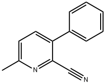 2-Cyano-6-methyl-3-phenylpyridine 结构式