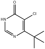 5-Chloro-6-tert-butyl-4-pyrimidinol 结构式