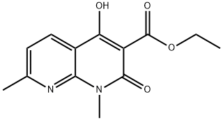 ethyl 4-hydroxy-1,7-dimethyl-2-oxo-1,2-dihydro-1,8-naphthyridine-3-carboxylate 结构式