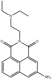 3-Amino-N-(2-diethylaminoethyl)-1,8-naphthalimide 结构式