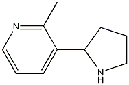 Pyridine, 2-methyl-3-(2-pyrrolidinyl)- 结构式