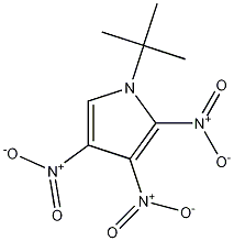 1-tert-Butyl-2,3,4-trinitro-pyrrole 结构式