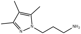 [3-(3,4,5-三甲基-1H-吡唑-1-基)丙基]胺 结构式