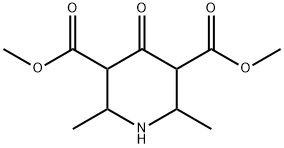 2,6-二甲基-4-氧代哌啶-3,5-二羧酸二甲酯 结构式