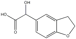 2,3-二氢-ALPHA-羟基-5-苯并呋喃乙酸 结构式