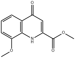 4-羟基-8-甲氧基喹啉-2-甲酸甲酯, 7101-90-8, 结构式