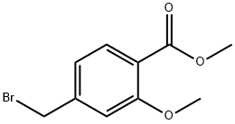 4-溴甲基-2-甲基苯甲酸甲酯, 74733-27-0, 结构式